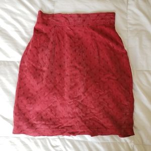 Vintage 100% Silk Mini Skirt